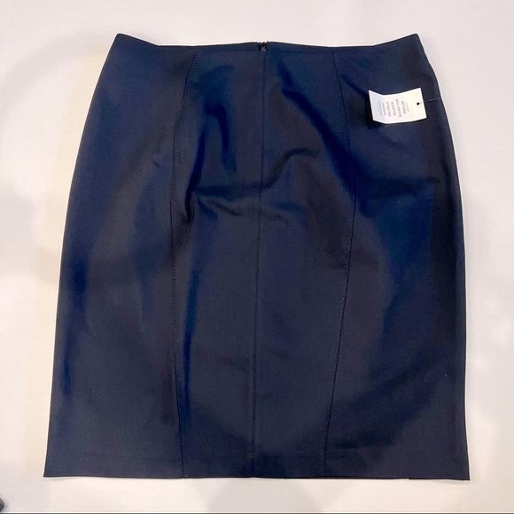 Eloquii Dresses & Skirts - NWT Eloquii Luxe Pencil Skirt Doubleweave Stretch Navy Size 14